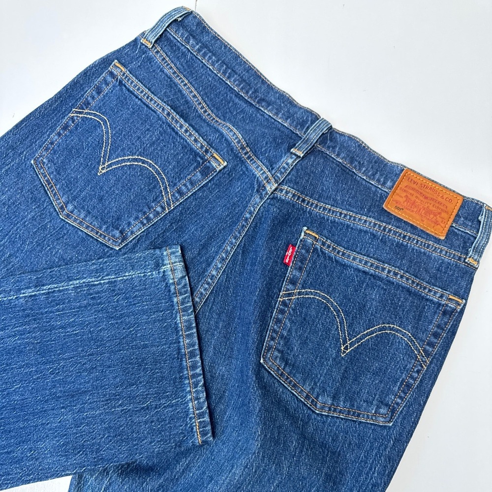Levis Premium 501 Original Fit Mens Blue Denim Straight Leg Jeans W31 L26